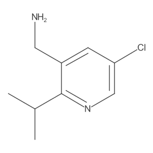 3-Pyridinemethanamine, 5-chloro-2-(1-methylethyl)-结构式