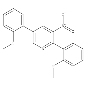 2,5-Bis(2-methoxyphenyl)-3-nitropyridine结构式