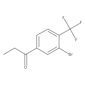 1-(3-Bromo-4-(trifluoromethyl)phenyl)propan-1-one Structure