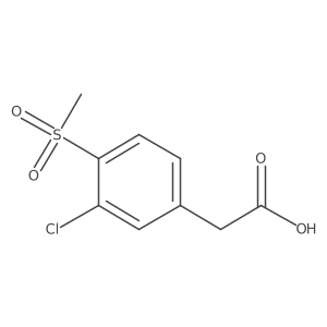 2-(3-Chloro-4-(methylsulfonyl)phenyl)acetic acid结构式