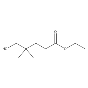 Ethyl 5-hydroxy-4,4-dimethyl-pentanoate结构式