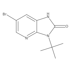 6-Bromo-3-(tert-butyl)-1,3-dihydro-2H-imidazo[4,5-b]pyridin-2-one Structure