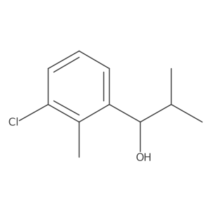 1-(3-Chloro-2-methylphenyl)-2-methylpropan-1-ol结构式