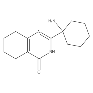 2-(1-Aminocyclohexyl)-3,4,5,6,7,8-hexahydroquinazolin-4-one结构式