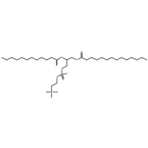 1-Myristoyl-2-lauroyl-sn-glycero-3-phosphocholine Structure