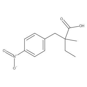 2-Methyl-2-(4-nitrobenzyl)butanoic acid结构式