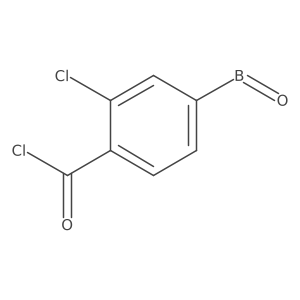2-Chloro-4-(oxoboranyl)benzoyl chloride Structure