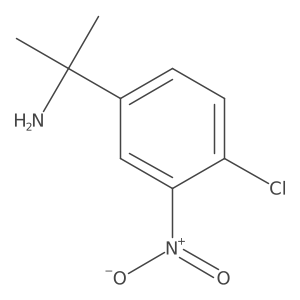 2-(4-Chloro-3-nitrophenyl)propan-2-amine结构式