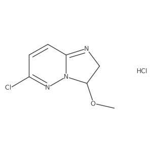 6-Chloro-3-methoxy-2,3-dihydroimidazo-[1,2-b]pyridazine hydrochloride结构式