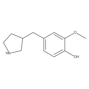 2-Methoxy-4-[(pyrrolidin-3-yl)methyl]phenol Structure