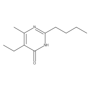 2-n-Butyl-5-ethyl-6-methylpyrimidin-4(3H)-one结构式