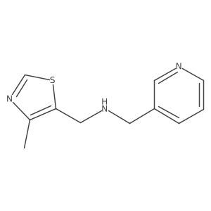 1-(4-Methylthiazol-5-yl)-N-(pyridin-3-ylmethyl)methanamine结构式
