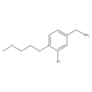 3-Bromo-4-(2-methoxy-ethoxy)-benzylamine Structure