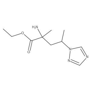 ethyl 2-amino-2-methyl-4-(1H-1,2,4-triazol-1-yl)pentanoate Structure