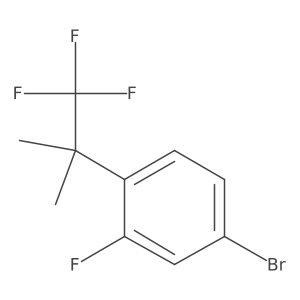 4-Bromo-2-fluoro-1-(1,1,1-trifluoro-2-methylpropan-2-yl)benzene Structure