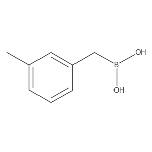 [(3-Methylphenyl)methyl]boronic acid结构式