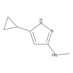 5-cyclopropyl-N-methyl-1H-pyrazol-3-amine Structure