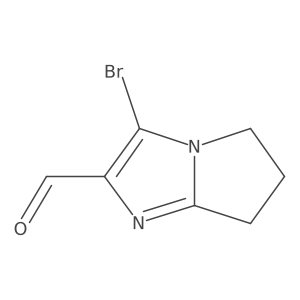 3-Bromo-6,7-dihydro-5H-pyrrolo[1,2-a]imidazole-2-carbaldehyde结构式