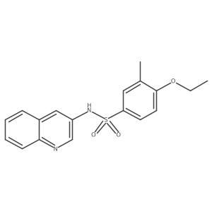 4-ethoxy-3-methyl-N-(3-quinolinyl)benzenesulfonamide Structure