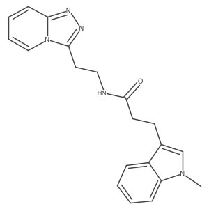 3-(1-methyl-1H-indol-3-yl)-N-[2-([1,2,4]triazolo[4,3-a]pyridin-3-yl)ethyl]propanamide Structure