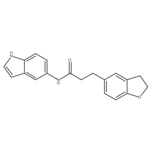3-(2,3-dihydro-1-benzofuran-5-yl)-N-(1H-indol-5-yl)propanamide Structure