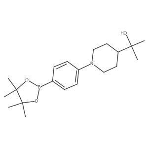 2-(1-(4-(4,4,5,5-Tetramethyl-1,3,2-dioxaborolan-2-yl)phenyl)piperidin-4-yl)propan-2-ol Structure