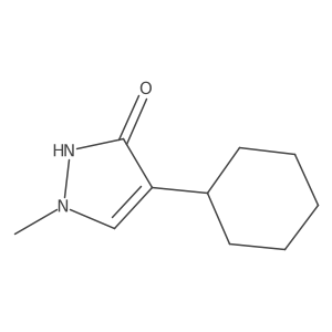 4-Cyclohexyl-1,2-dihydro-1-methyl-3h-pyrazol-3-one Structure