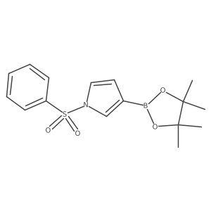 1H-Pyrrole, 1-(phenylsulfonyl)-3-(4,4,5,5-tetramethyl-1,3,2-dioxaborolan-2-yl)-结构式