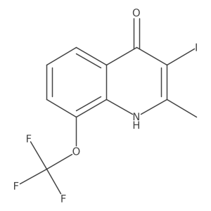 4-Hydroxy-3-iodo-2-methyl-8-(trifluoromethoxy)quinoline Structure
