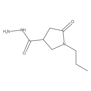 5-Oxo-1-propylpyrrolidine-3-carbohydrazide Structure