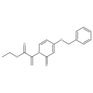 Ethyl 2-[4-(benzyloxy)-2-oxo-1,2-dihydropyridin-1-yl]prop-2-enoate Structure