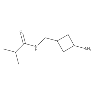 N-[(3-aminocyclobutyl)methyl]-2-methylpropanamide结构式