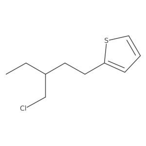 2-(3-(Chloromethyl)pentyl)thiophene结构式