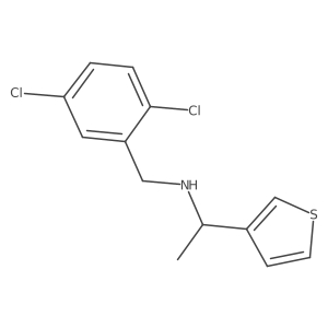 3-Thiophenemethanamine, N-[(2,5-dichlorophenyl)methyl]-I+/--methyl- Structure