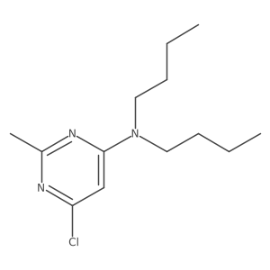 N,N-dibutyl-6-chloro-2-methylpyrimidin-4-amine结构式