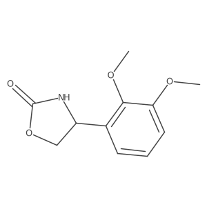 4-(2,3-Dimethoxyphenyl)-1,3-oxazolidin-2-one结构式