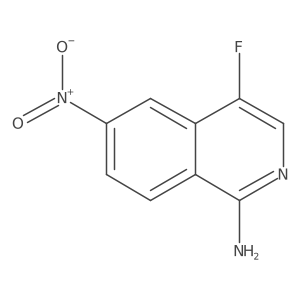 4-Fluoro-6-nitro-1-isoquinolinamine结构式
