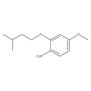 Benzenamine, 2-[[2-(dimethylamino)ethyl]thio]-4-methoxy-结构式