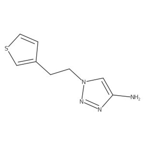 1-[2-(Thiophen-3-yl)ethyl]-1H-1,2,3-triazol-4-amine结构式