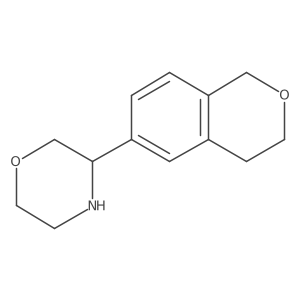 3-(3,4-dihydro-1H-2-benzopyran-6-yl)morpholine Structure