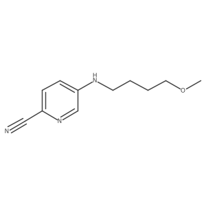5-[(4-Methoxybutyl)amino]pyridine-2-carbonitrile结构式