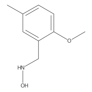 N-[(2-methoxy-5-methylphenyl)methyl]hydroxylamine结构式