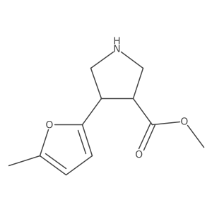 Methyl 4-(5-methylfuran-2-yl)pyrrolidine-3-carboxylate Structure