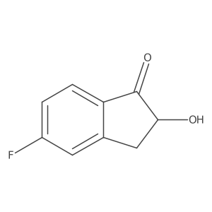 5-Fluoro-2-hydroxy-2,3-dihydro-1H-inden-1-one Structure