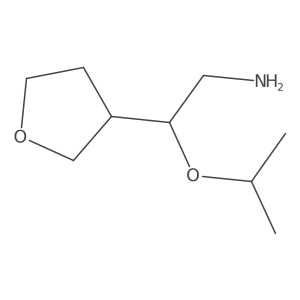 2-(Oxolan-3-yl)-2-(propan-2-yloxy)ethan-1-amine Structure