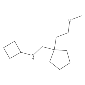 N-{[1-(2-methoxyethyl)cyclopentyl]methyl}cyclobutanamine结构式