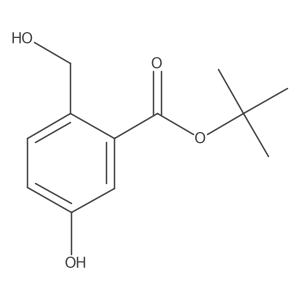 Tert-butyl 5-hydroxy-2-(hydroxymethyl)benzoate结构式
