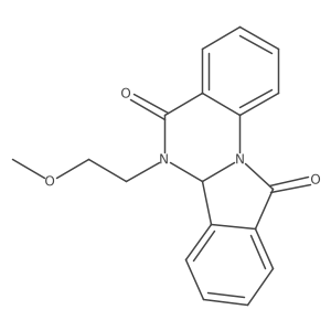 6-(2-Methoxyethyl)-6,6a-dihydroisoindolo[2,1-a]quinazoline-5,11-dione Structure