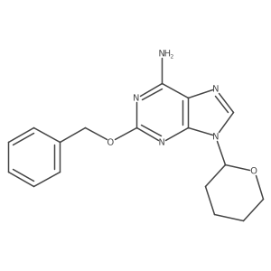 2-(Benzyloxy)-9-(tetrahydro-2H-pyran-2-yl)-9H-purin-6-amine结构式