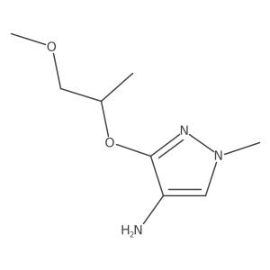 3-[(1-methoxypropan-2-yl)oxy]-1-methyl-1H-pyrazol-4-amine Structure